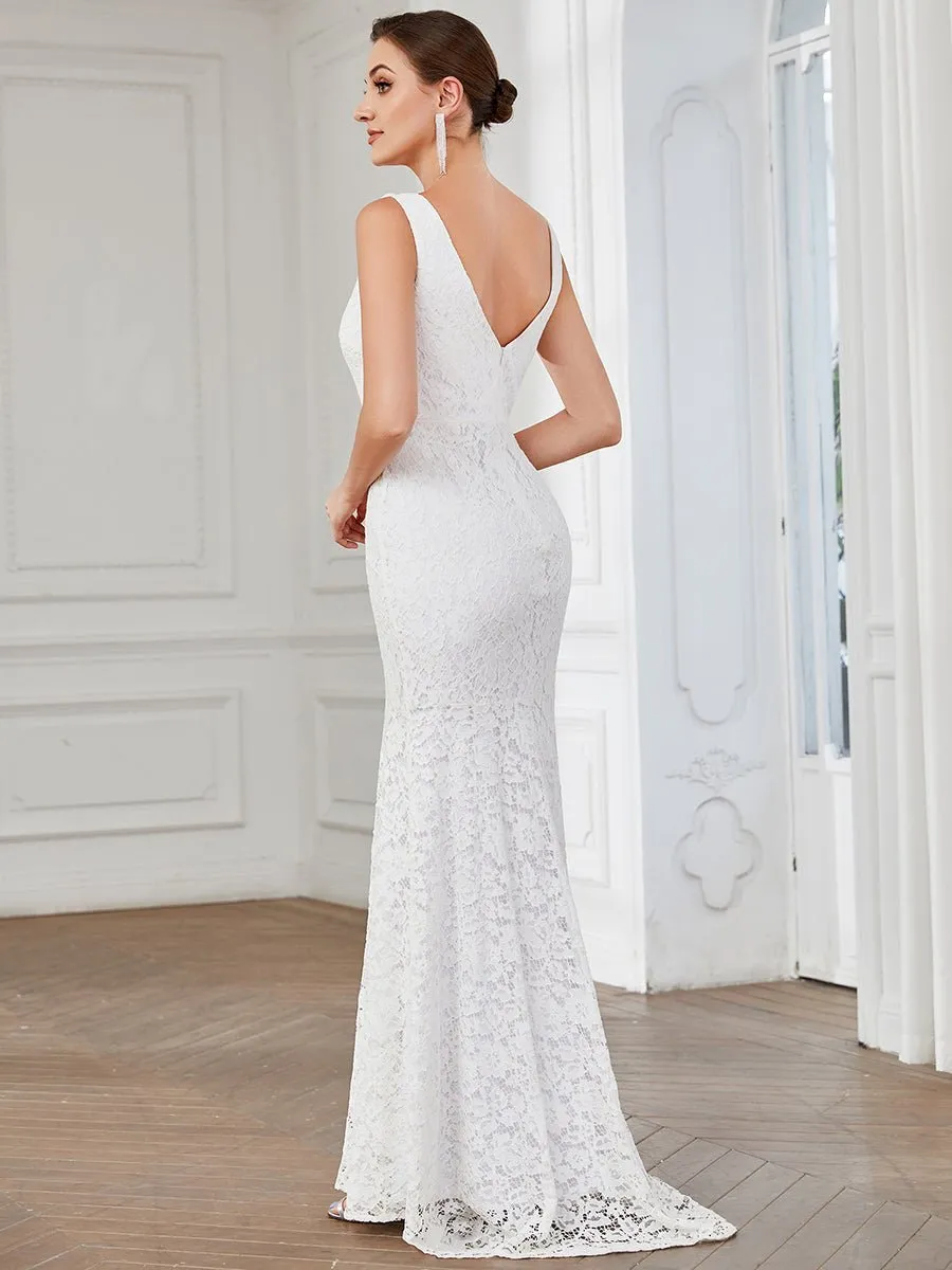 Heatherly full length lace wedding dress in ivory Express NZ wide
