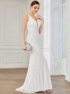 Heatherly full length lace wedding dress in ivory Express NZ wide
