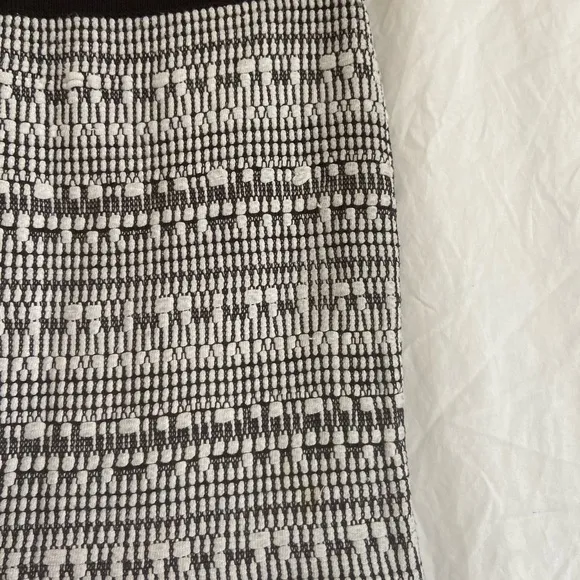 Helmut Lang Variant Grid Woven Skirt Linen Mini Size Small