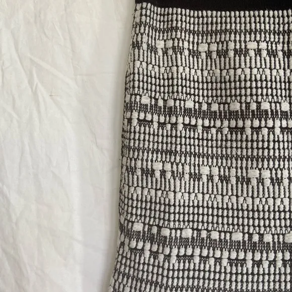 Helmut Lang Variant Grid Woven Skirt Linen Mini Size Small