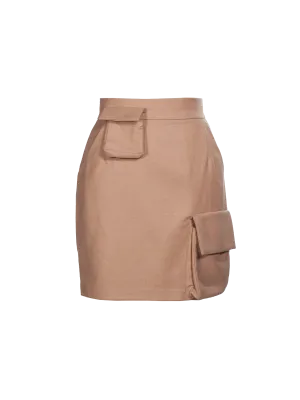 High-Waisted Multi-Pocket Skirt