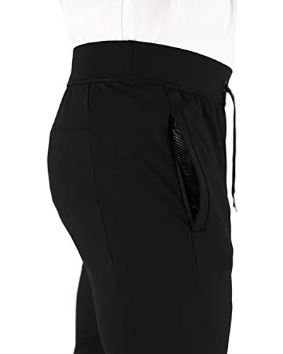 hiker's way Men's Regular Fit Track Pants (HW-103BlackXB_Black_M)