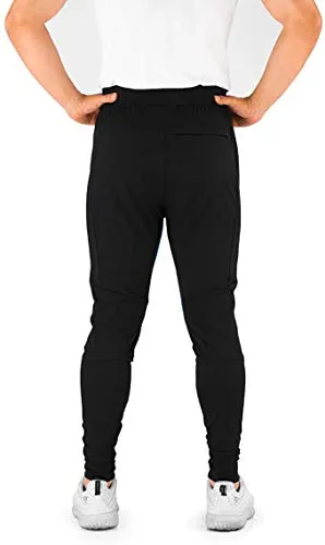 hiker's way Men's Regular Fit Track Pants (HW-103BlackXB_Black_M)