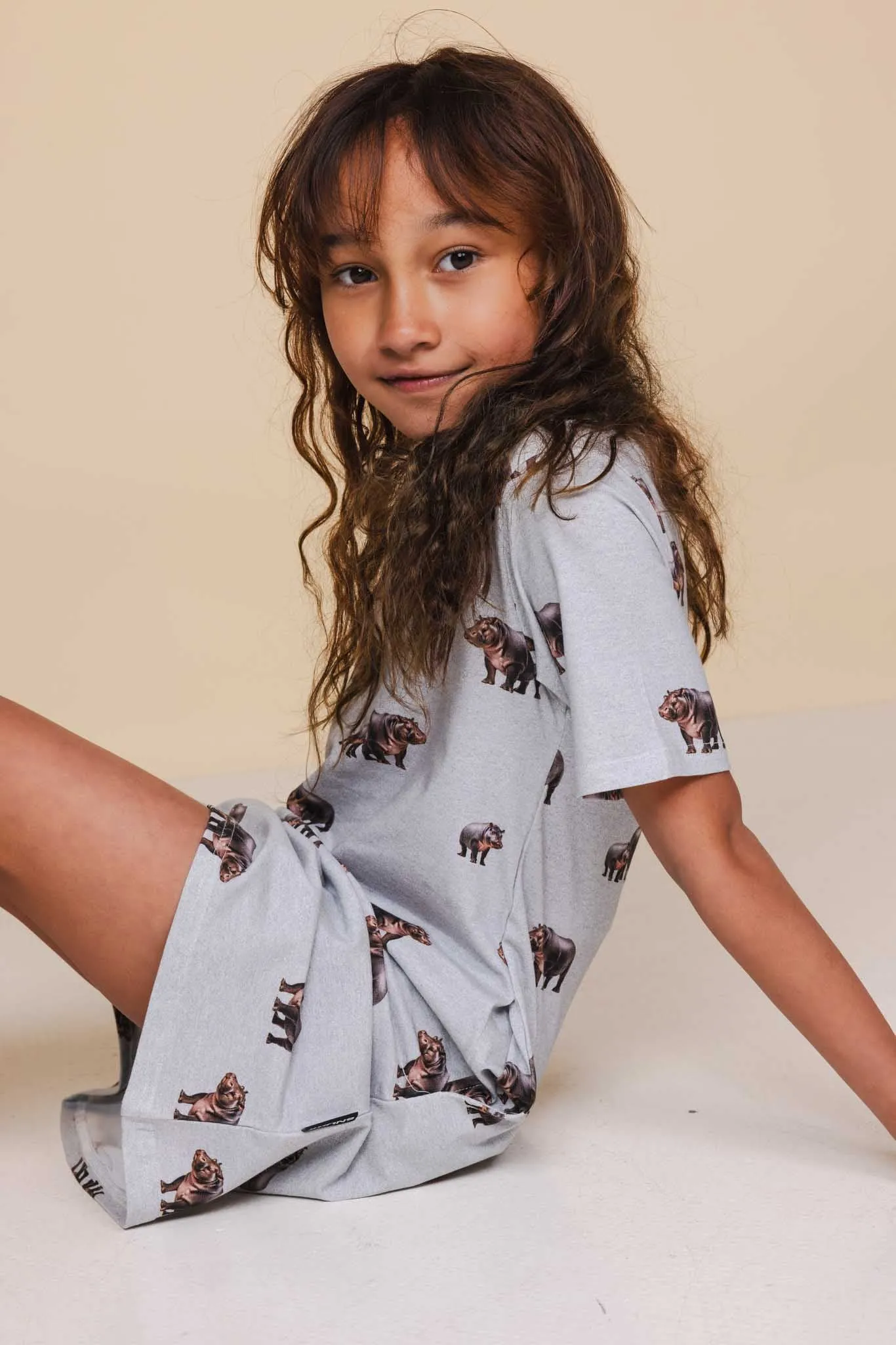 Hippos T-shirt Dress Kids