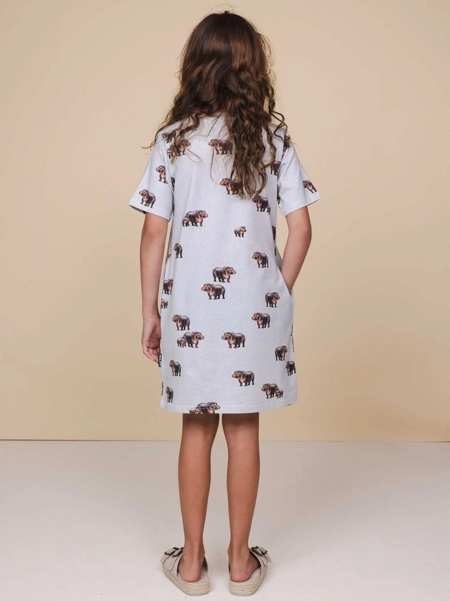 Hippos T-shirt Dress Kids