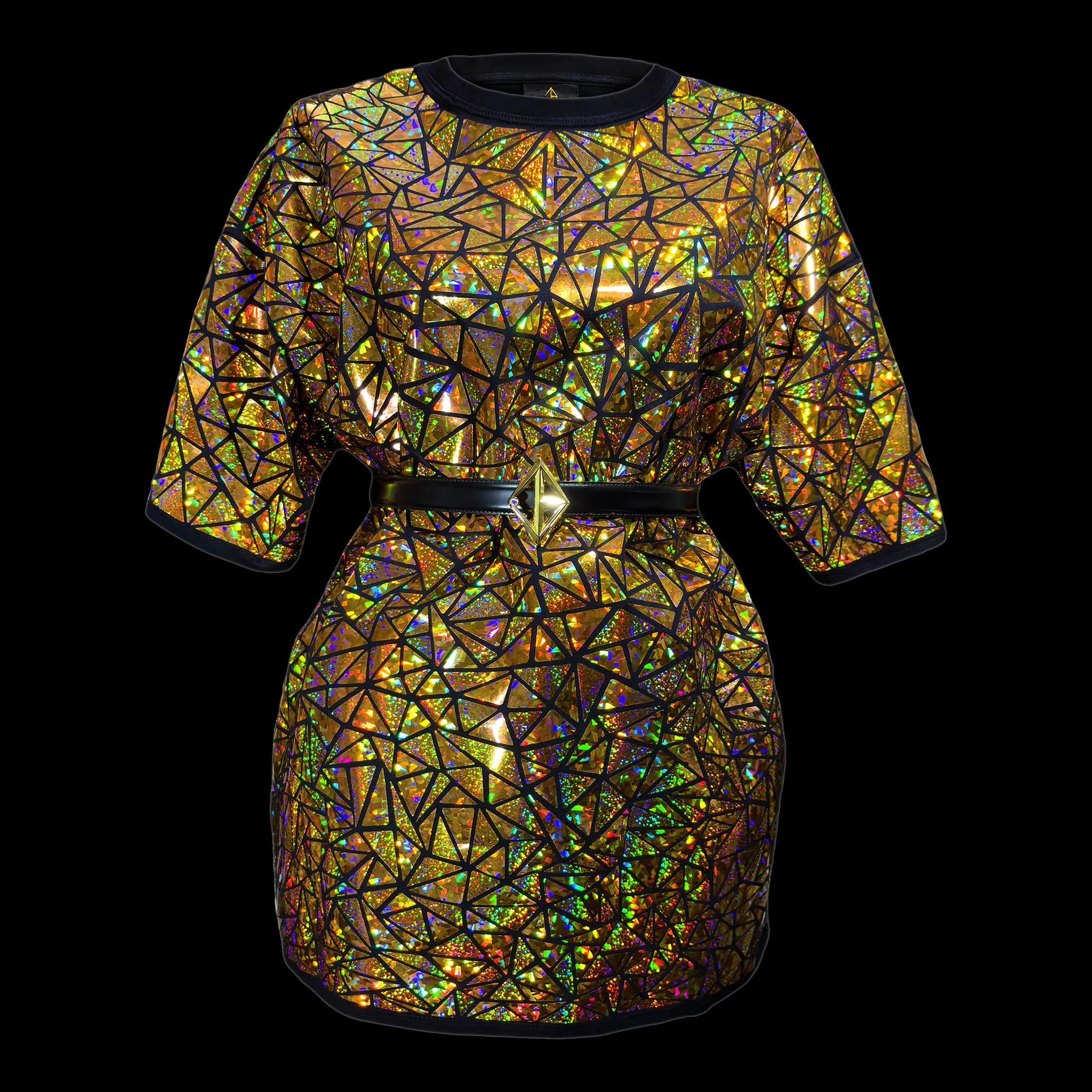 Holographic Mosaic T-D / Gold