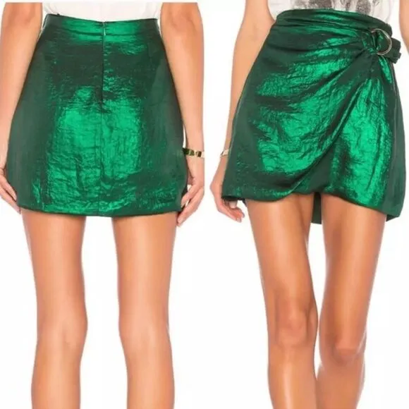 House of Harlow × REVOLVE Bobbi Skirt Emerald S green skirt