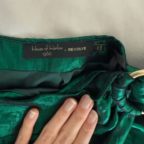 House of Harlow × REVOLVE Bobbi Skirt Emerald S green skirt
