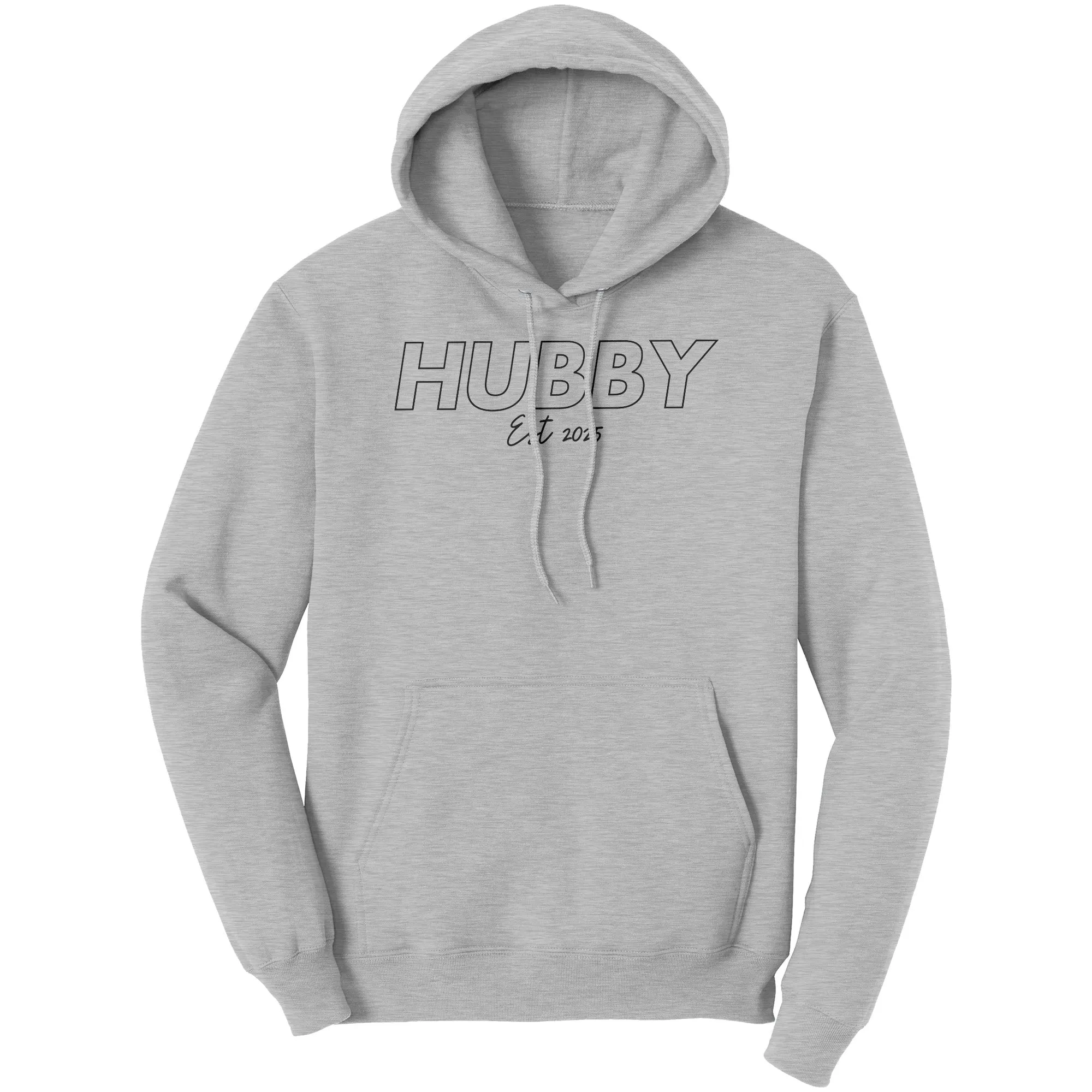 Hubby Est 2025 Hoodie , Hubby Sweatshirt, Bachelorette Sweatshirt, Valentine Sweatshirt, Valentine Gift, Wedding Gift, Couple Sweatshirt