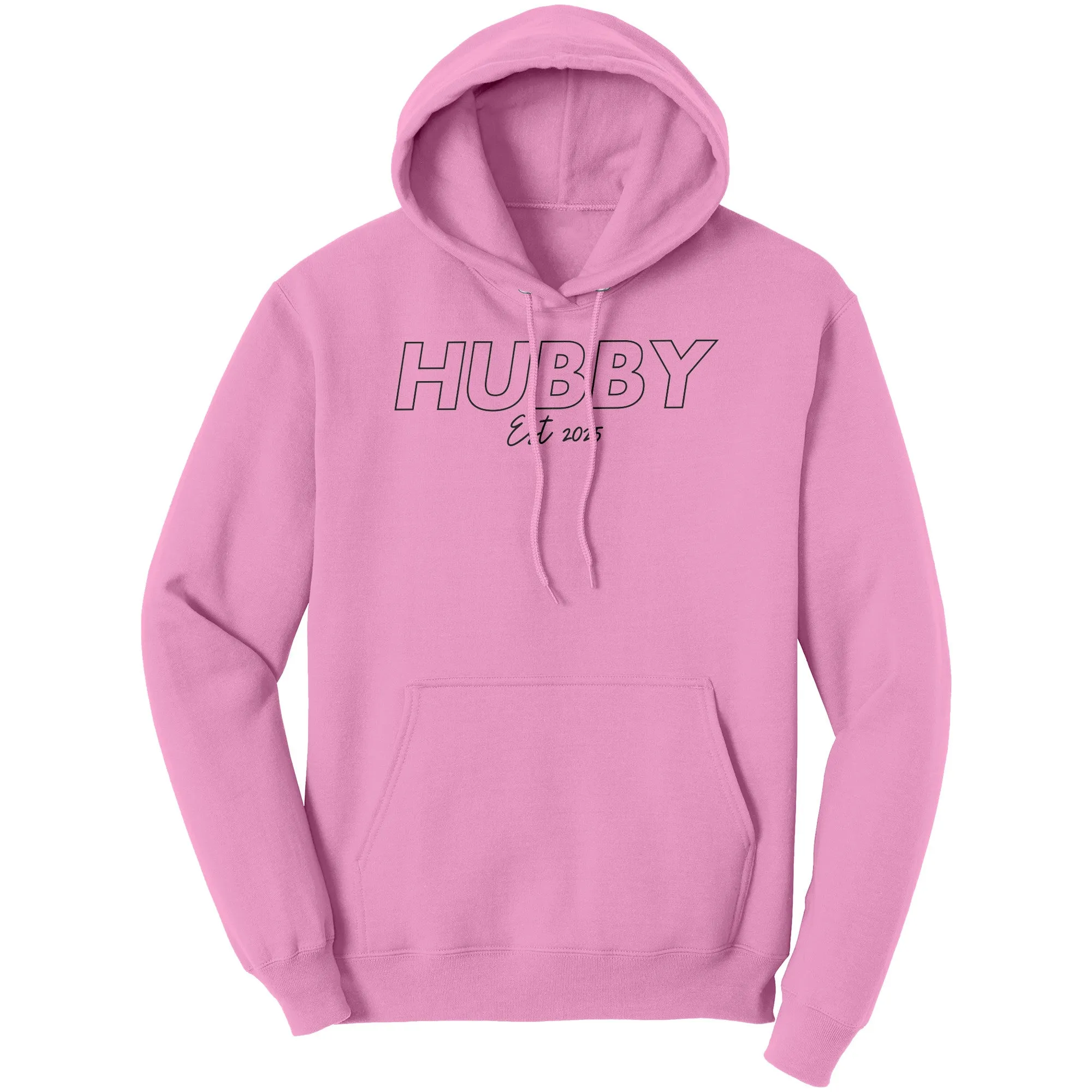 Hubby Est 2025 Hoodie , Hubby Sweatshirt, Bachelorette Sweatshirt, Valentine Sweatshirt, Valentine Gift, Wedding Gift, Couple Sweatshirt