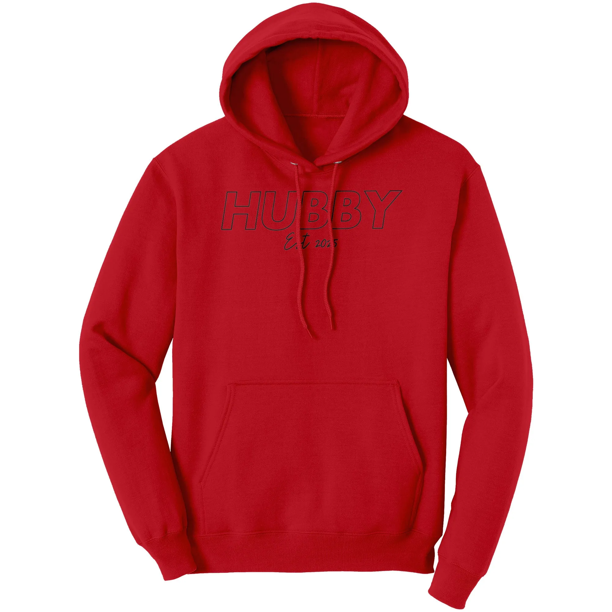 Hubby Est 2025 Hoodie , Hubby Sweatshirt, Bachelorette Sweatshirt, Valentine Sweatshirt, Valentine Gift, Wedding Gift, Couple Sweatshirt