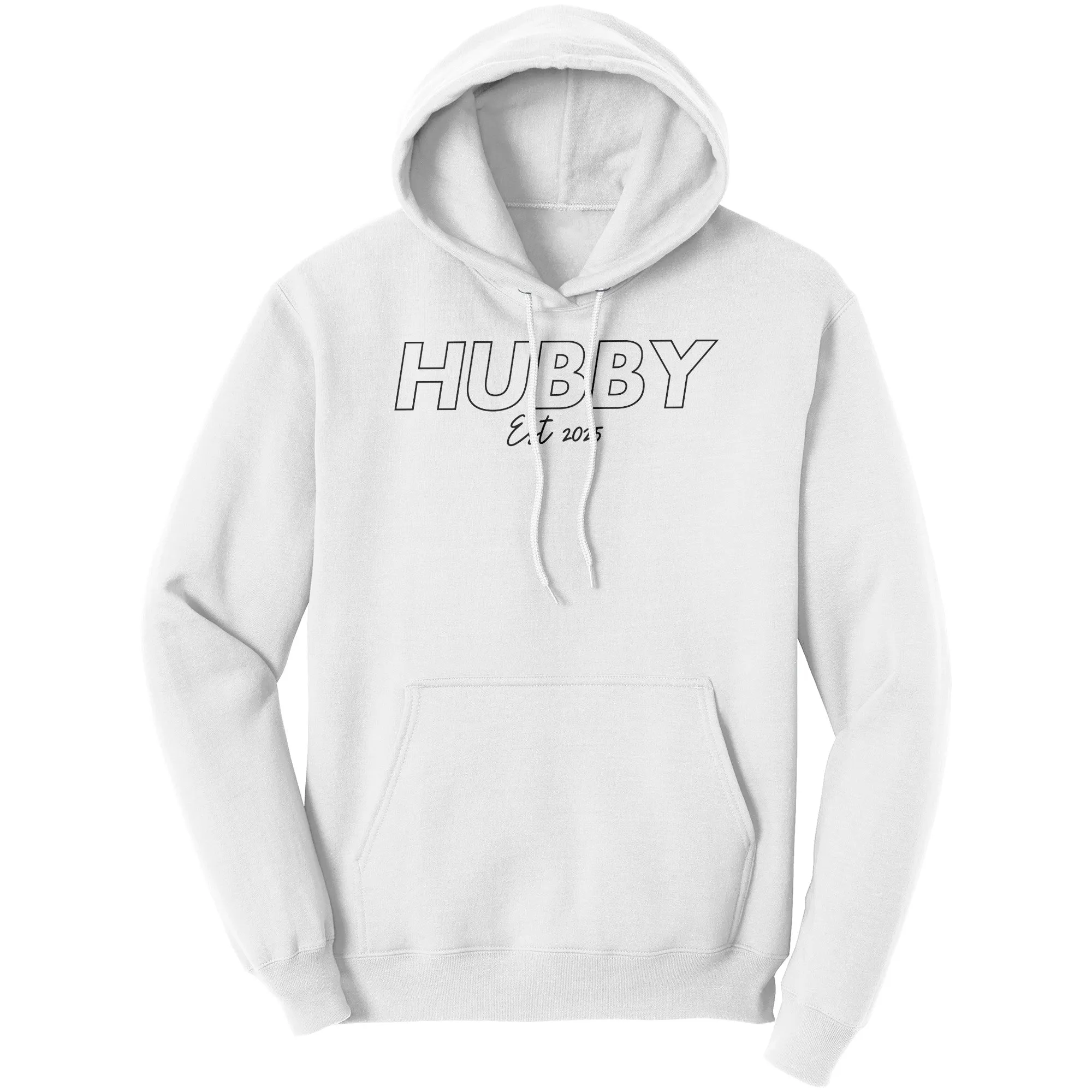 Hubby Est 2025 Hoodie , Hubby Sweatshirt, Bachelorette Sweatshirt, Valentine Sweatshirt, Valentine Gift, Wedding Gift, Couple Sweatshirt