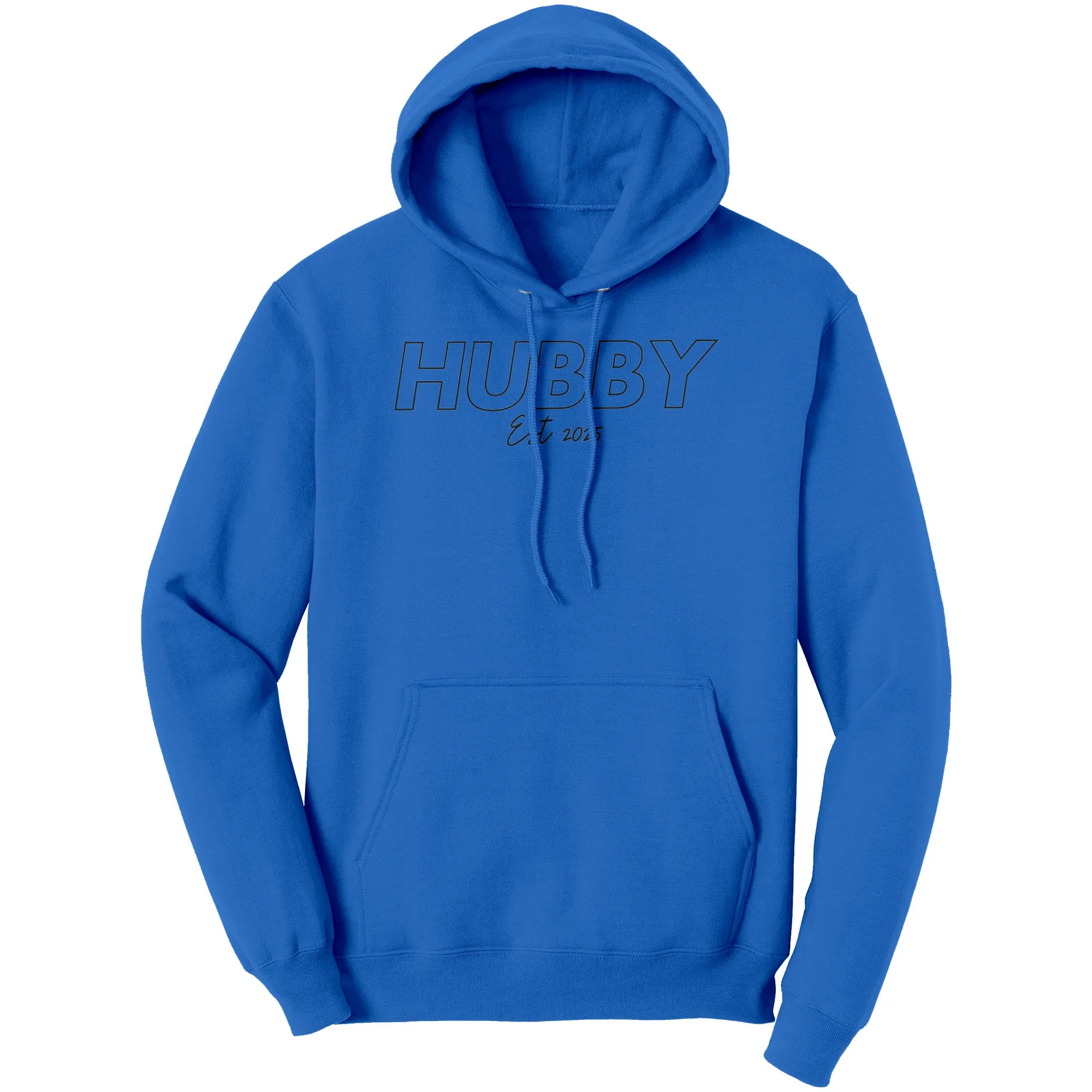 Hubby Est 2025 Hoodie , Hubby Sweatshirt, Bachelorette Sweatshirt, Valentine Sweatshirt, Valentine Gift, Wedding Gift, Couple Sweatshirt