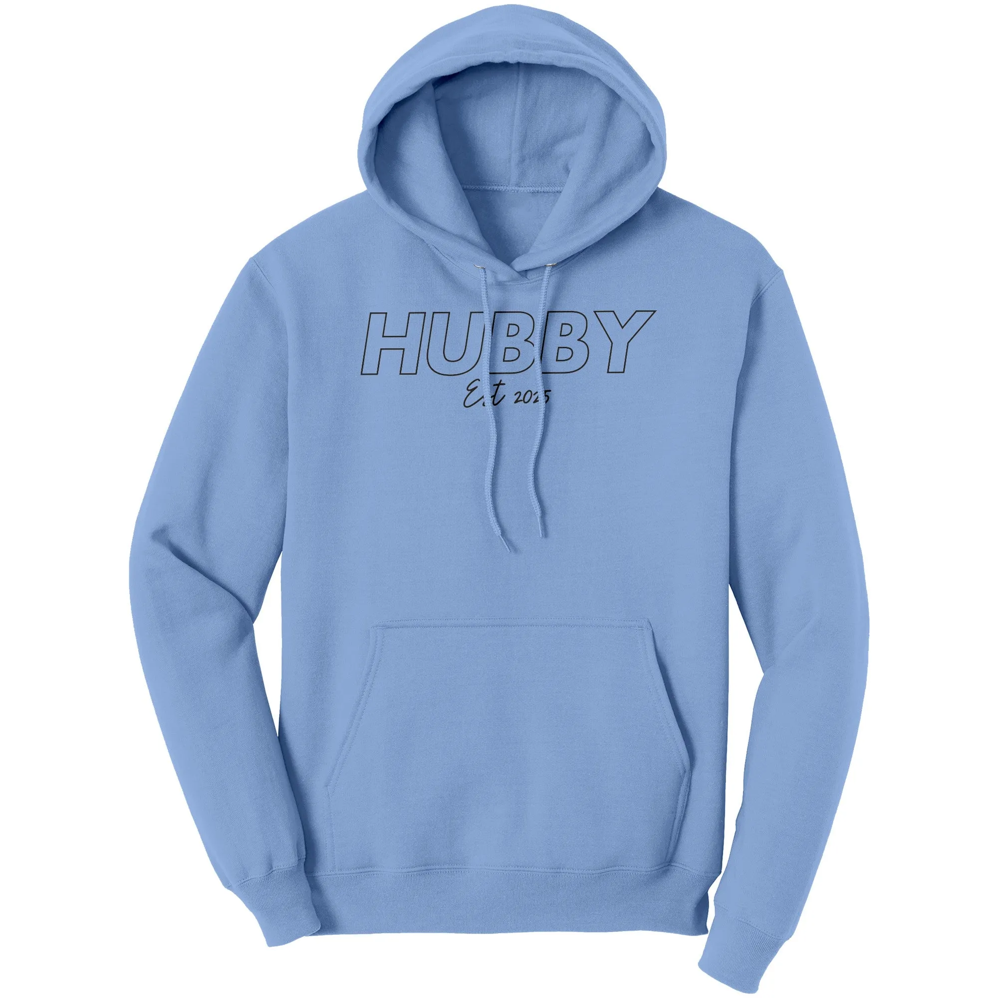 Hubby Est 2025 Hoodie , Hubby Sweatshirt, Bachelorette Sweatshirt, Valentine Sweatshirt, Valentine Gift, Wedding Gift, Couple Sweatshirt