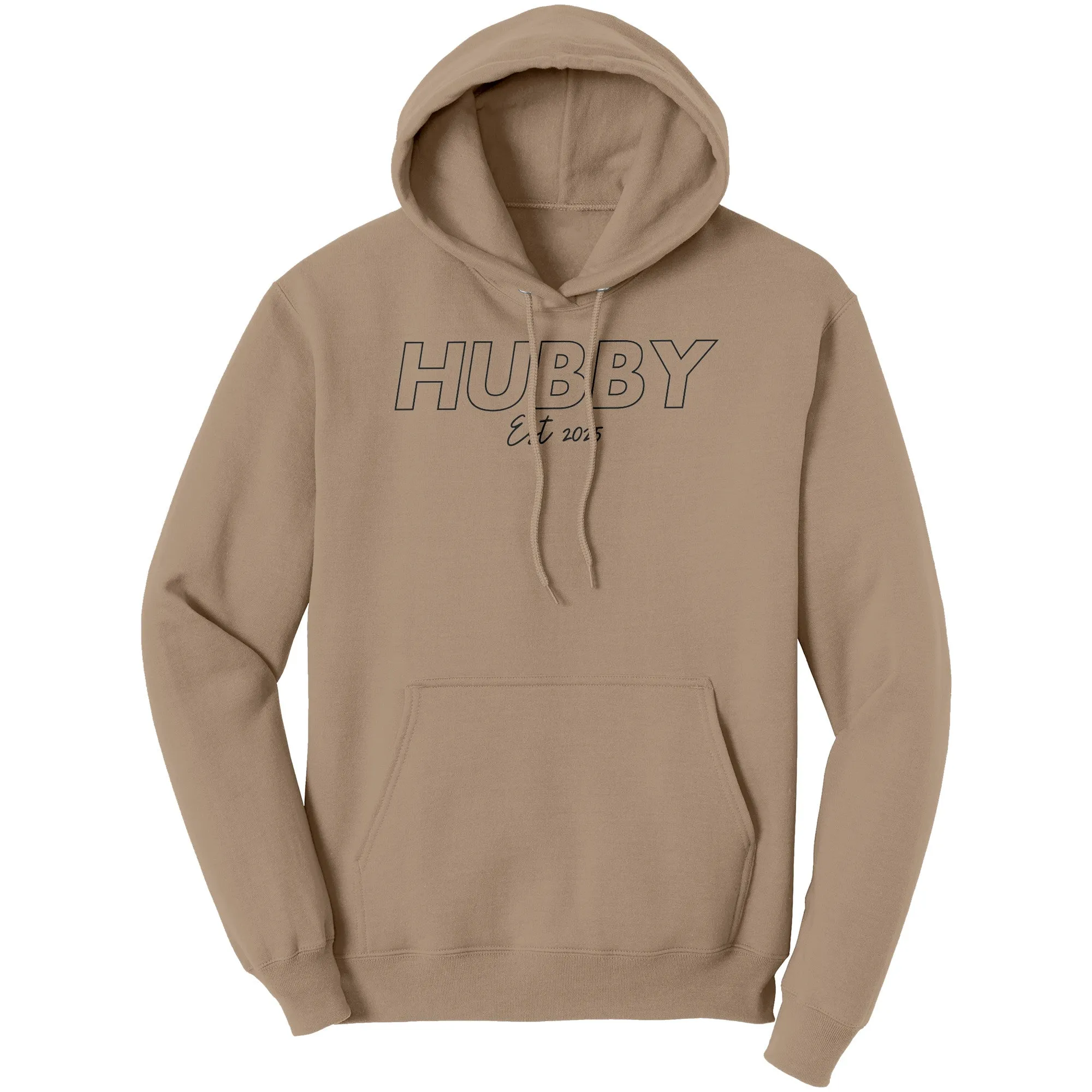 Hubby Est 2025 Hoodie , Hubby Sweatshirt, Bachelorette Sweatshirt, Valentine Sweatshirt, Valentine Gift, Wedding Gift, Couple Sweatshirt