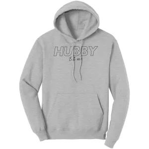 Hubby Est 2025 Hoodie , Hubby Sweatshirt, Bachelorette Sweatshirt, Valentine Sweatshirt, Valentine Gift, Wedding Gift, Couple Sweatshirt