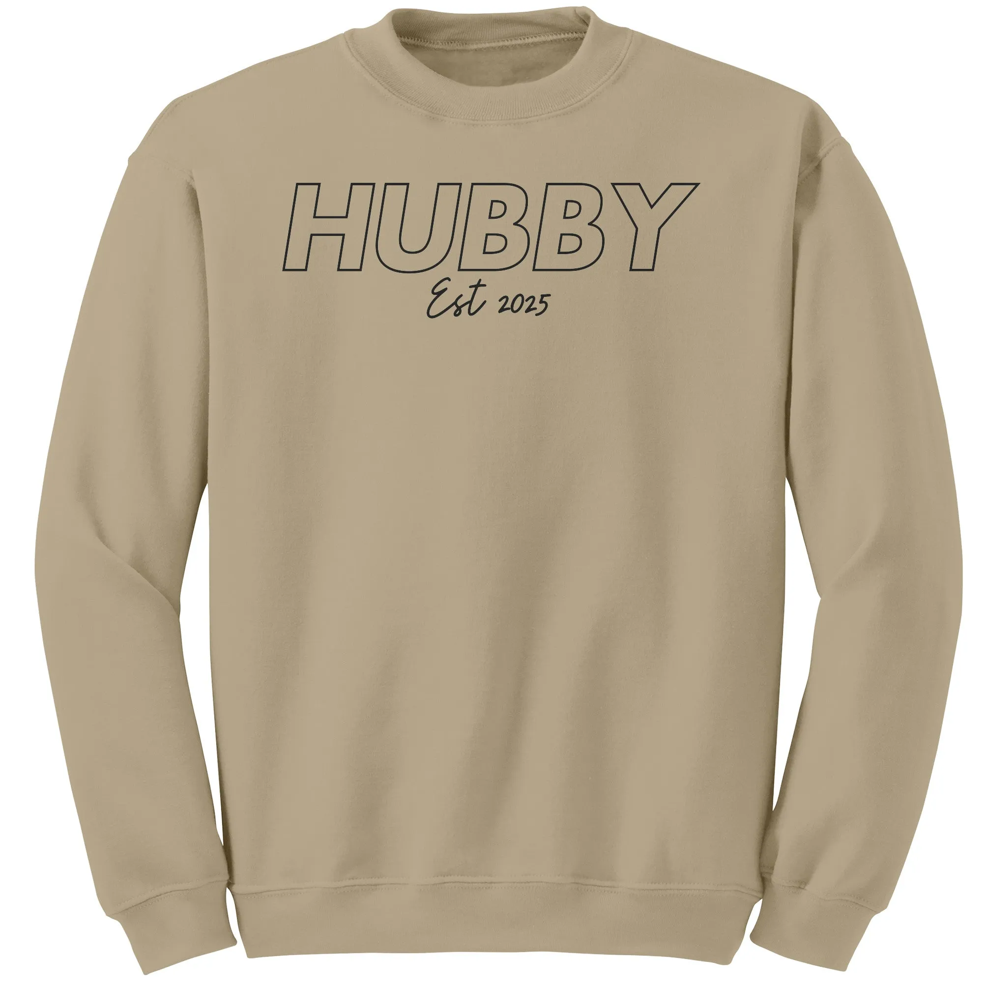 Hubby Est 2025 Sweatshirt, Hubby Sweatshirt, Husband Sweatshirt, Valentine Sweatshirt, Valentine Gift, Wedding Gift, Couple Sweatshirt