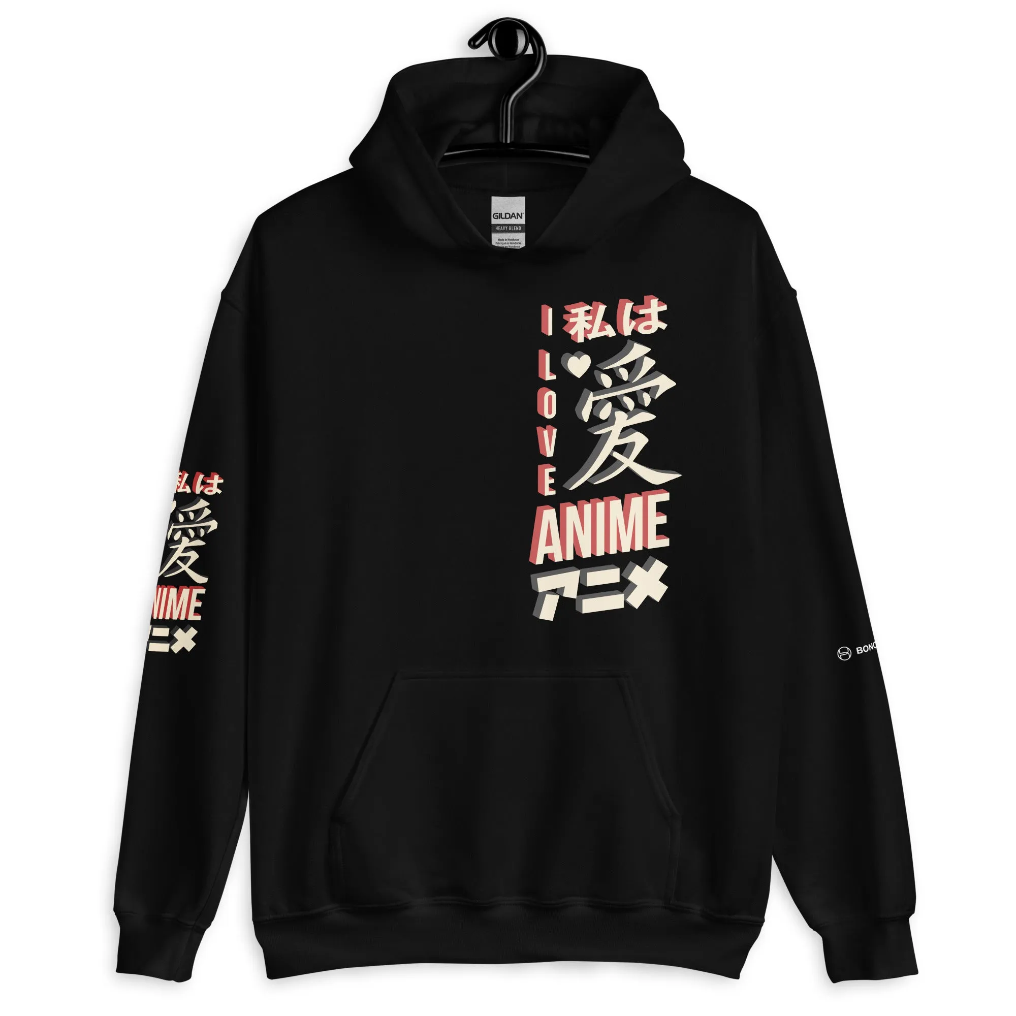 I LOVE ANIME Unisex Fleece Hoodie