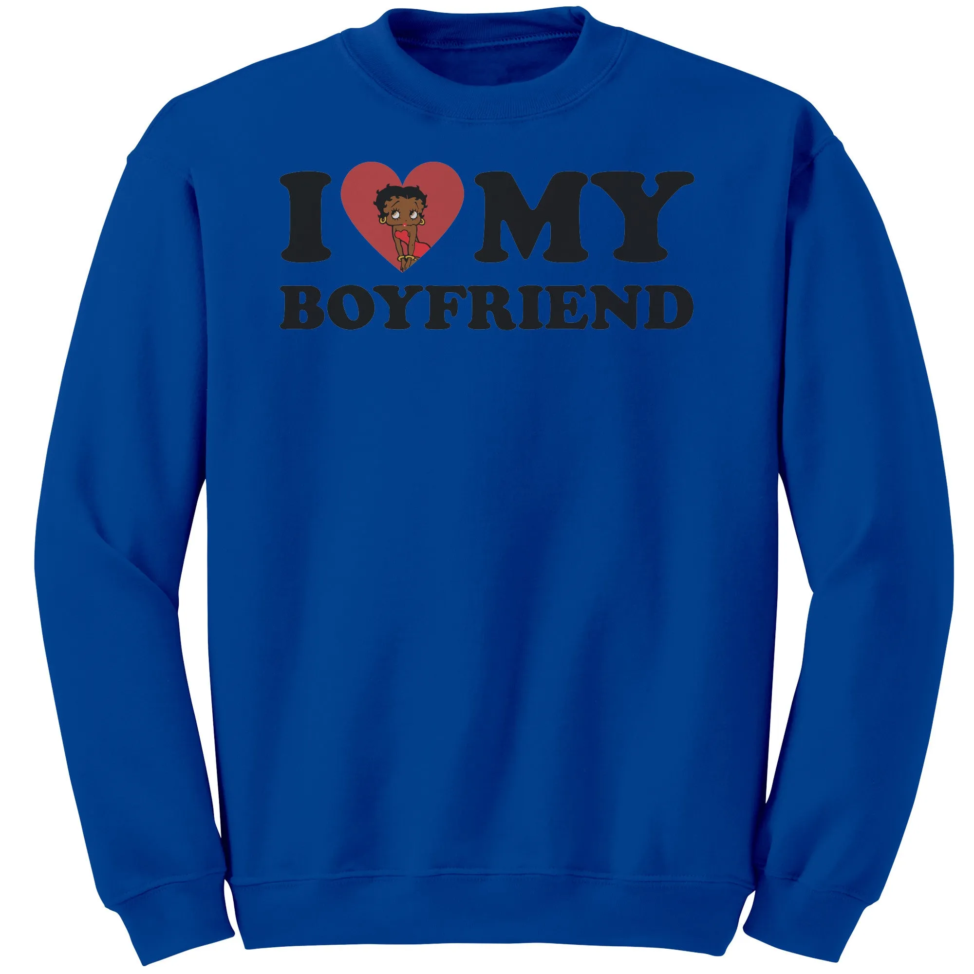 I Love My Boyfriend Sweatshirt, Valentine Sweatshirt, I Heart My Boyfriend Sweatshirt, Valentines Womens Sweatshirt, Valentines Gift For Her
