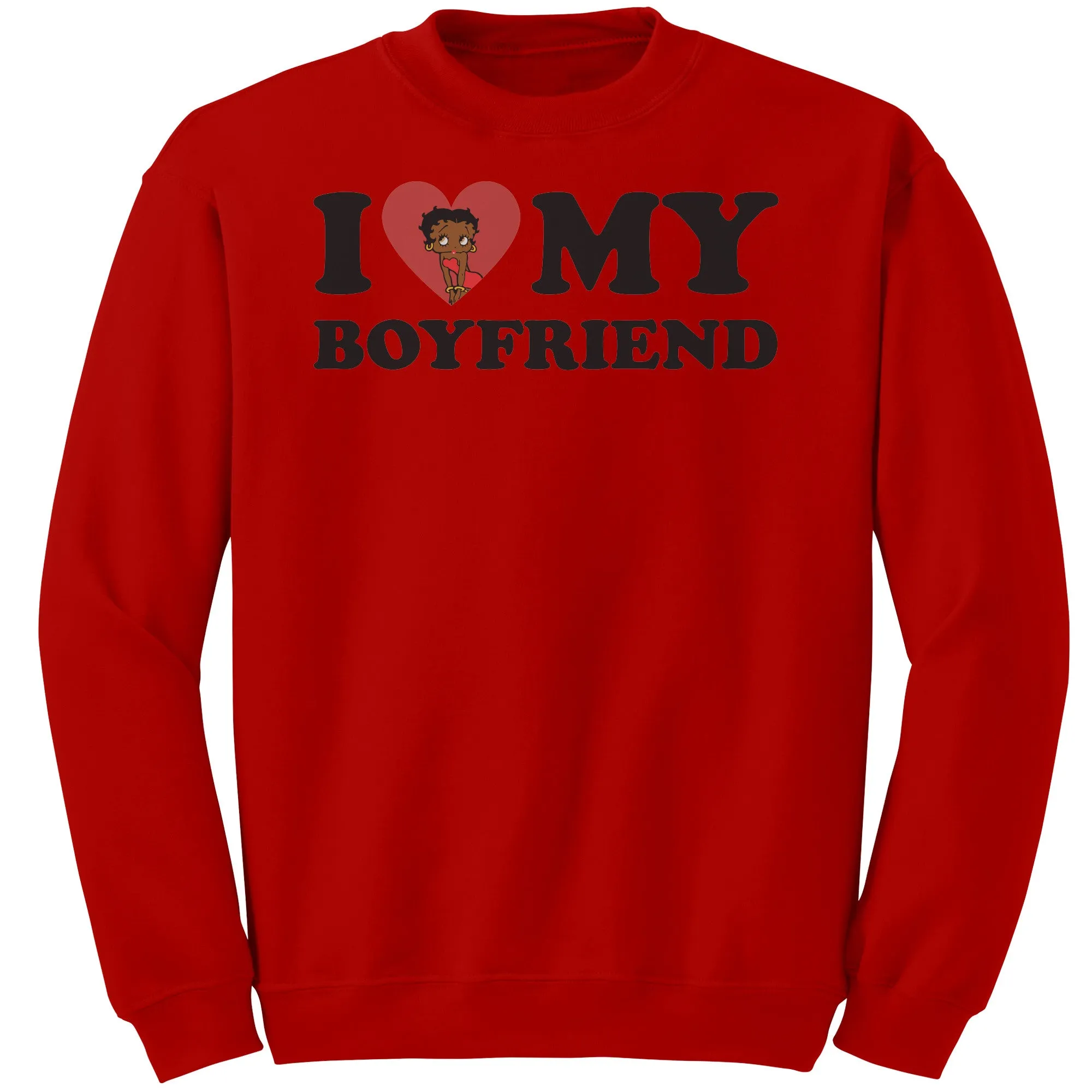 I Love My Boyfriend Sweatshirt, Valentine Sweatshirt, I Heart My Boyfriend Sweatshirt, Valentines Womens Sweatshirt, Valentines Gift For Her