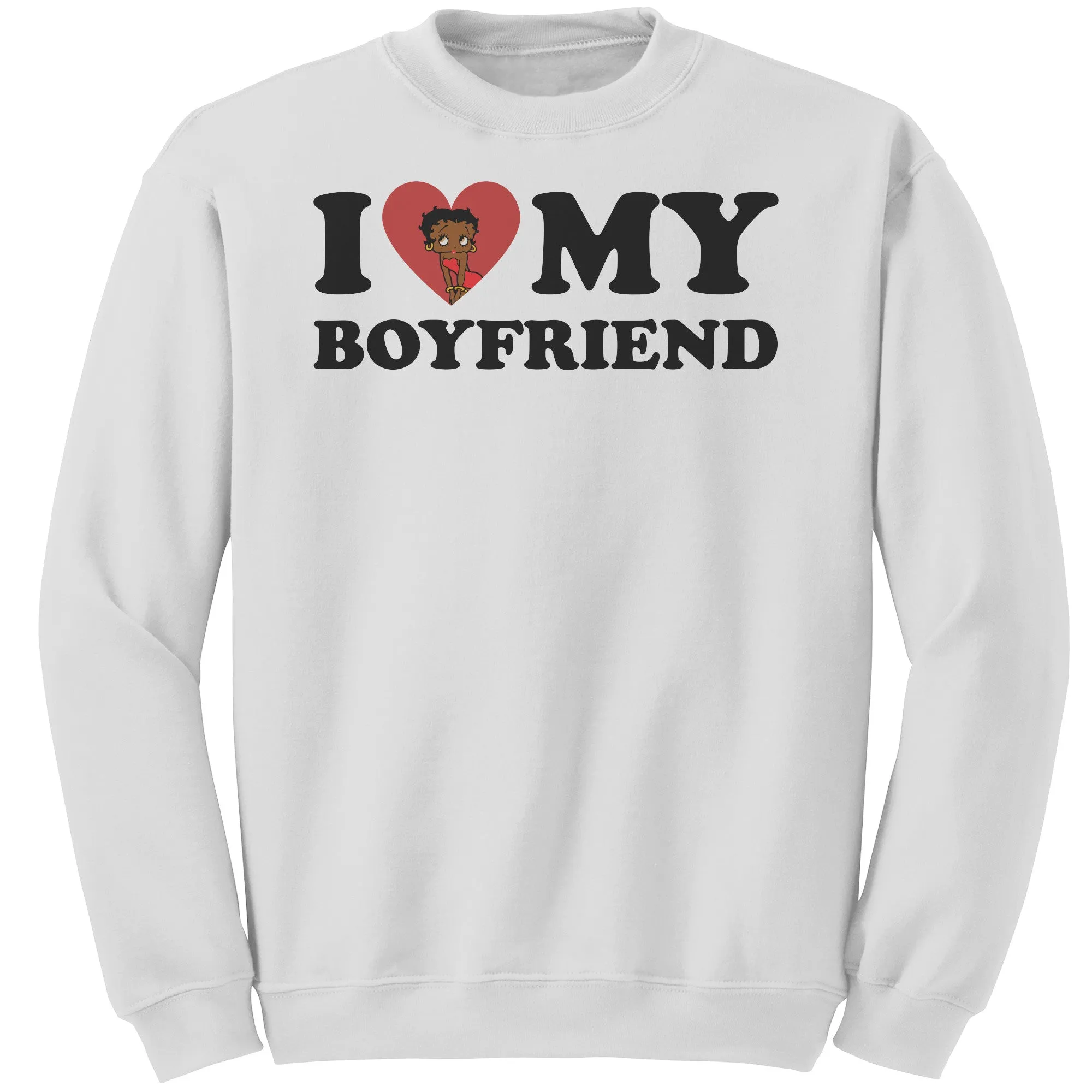 I Love My Boyfriend Sweatshirt, Valentine Sweatshirt, I Heart My Boyfriend Sweatshirt, Valentines Womens Sweatshirt, Valentines Gift For Her