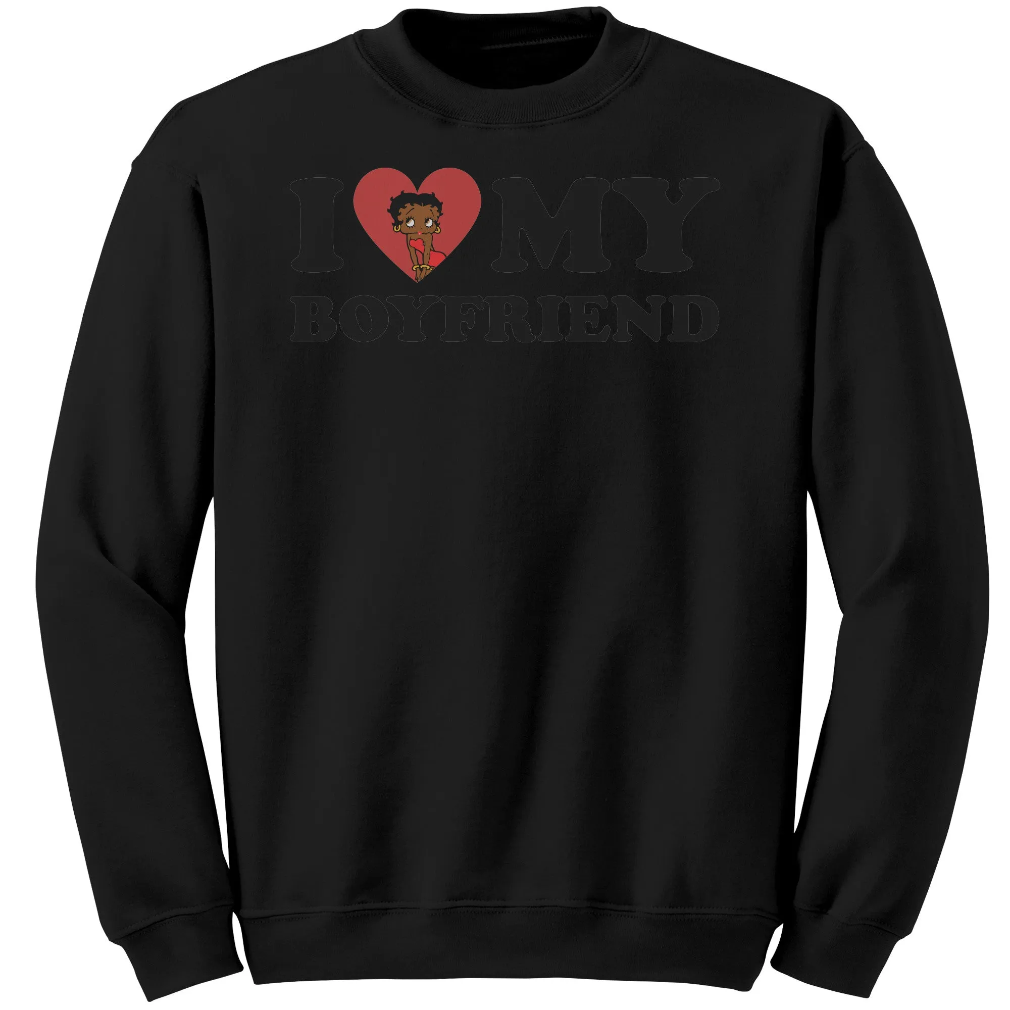 I Love My Boyfriend Sweatshirt, Valentine Sweatshirt, I Heart My Boyfriend Sweatshirt, Valentines Womens Sweatshirt, Valentines Gift For Her