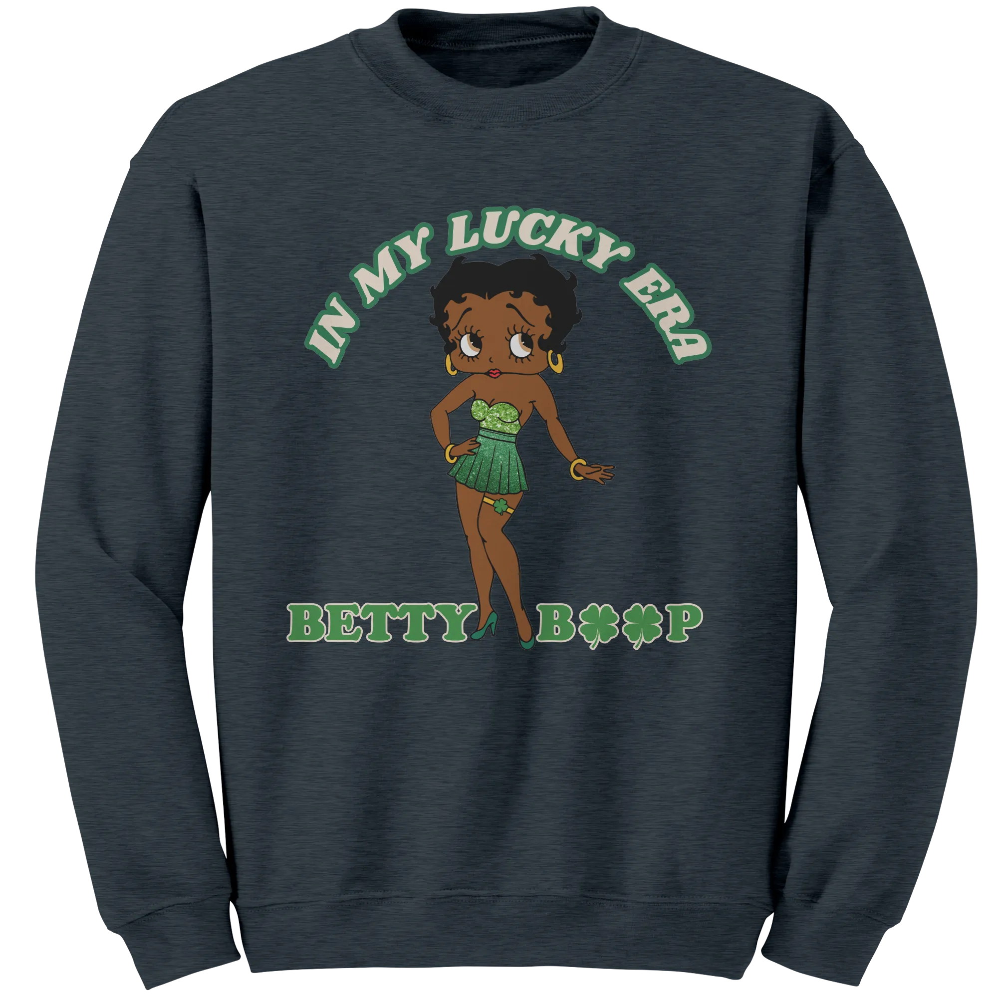 In My Lucky Era Sweatshirt, Betty Boop Sweatshirt, Irish Sweatshirt, Shamrock Sweatshirt, St Patricks Sweatshirt, St Patricks Day Gift