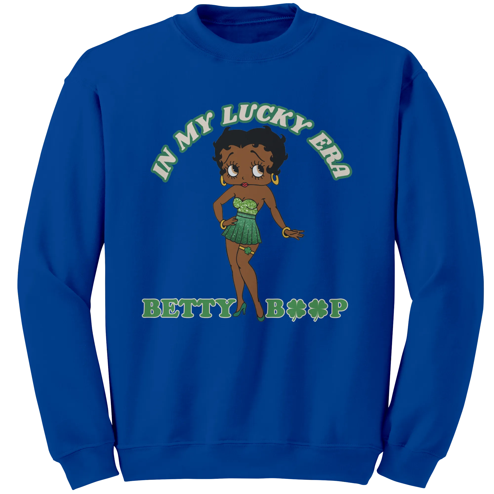 In My Lucky Era Sweatshirt, Betty Boop Sweatshirt, Irish Sweatshirt, Shamrock Sweatshirt, St Patricks Sweatshirt, St Patricks Day Gift