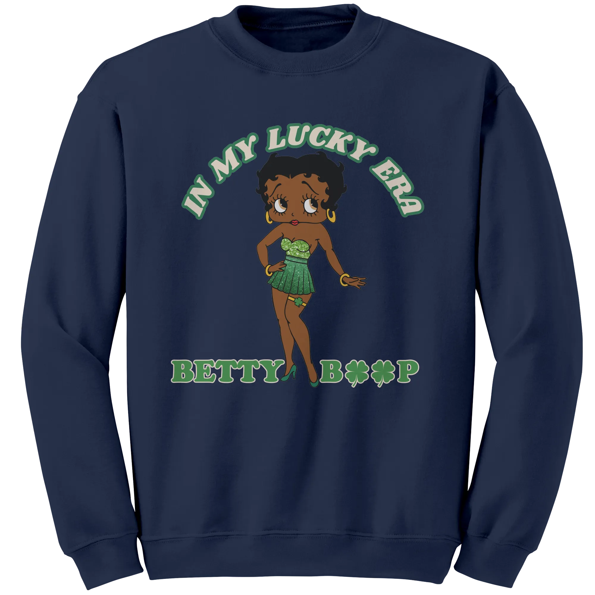 In My Lucky Era Sweatshirt, Betty Boop Sweatshirt, Irish Sweatshirt, Shamrock Sweatshirt, St Patricks Sweatshirt, St Patricks Day Gift