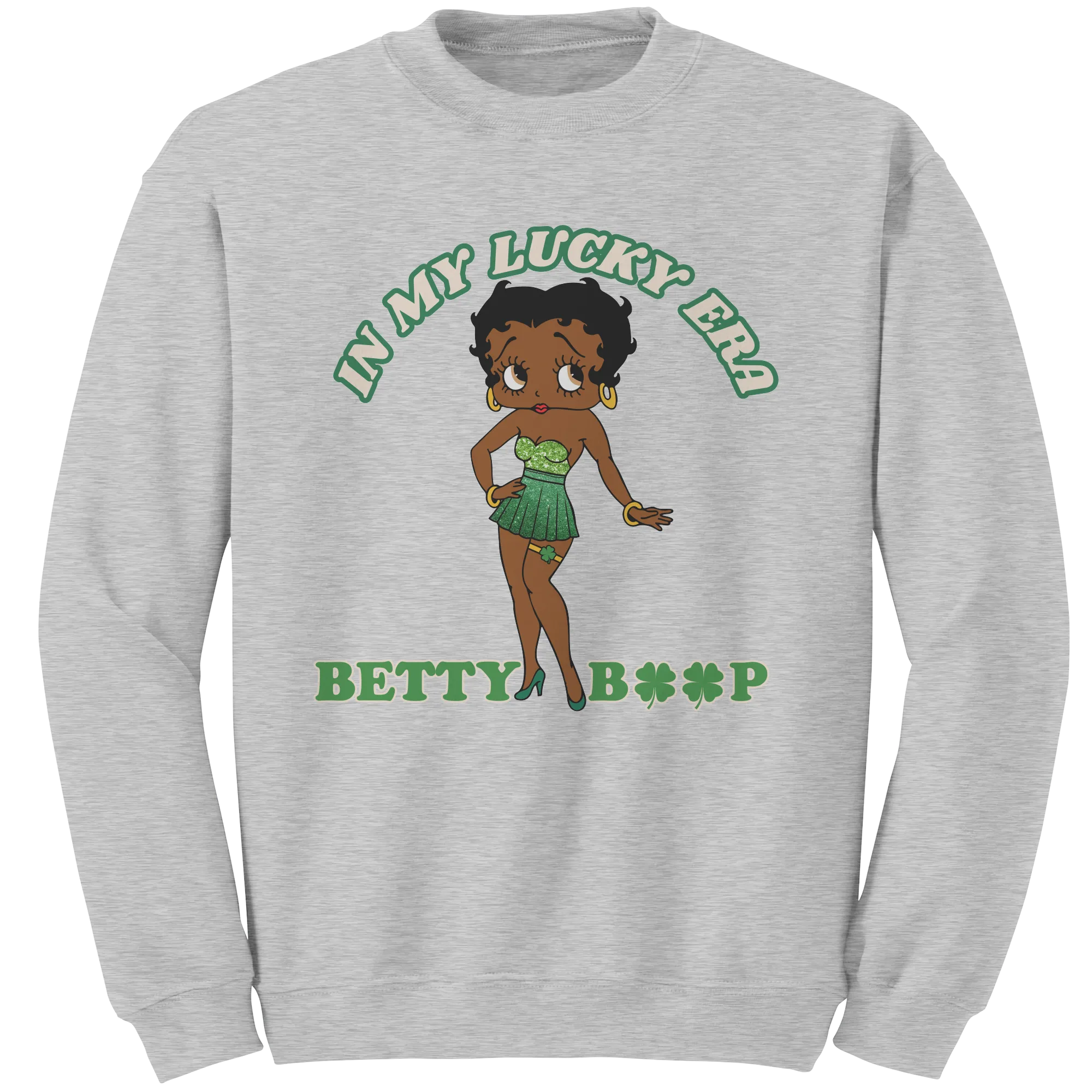 In My Lucky Era Sweatshirt, Betty Boop Sweatshirt, Irish Sweatshirt, Shamrock Sweatshirt, St Patricks Sweatshirt, St Patricks Day Gift