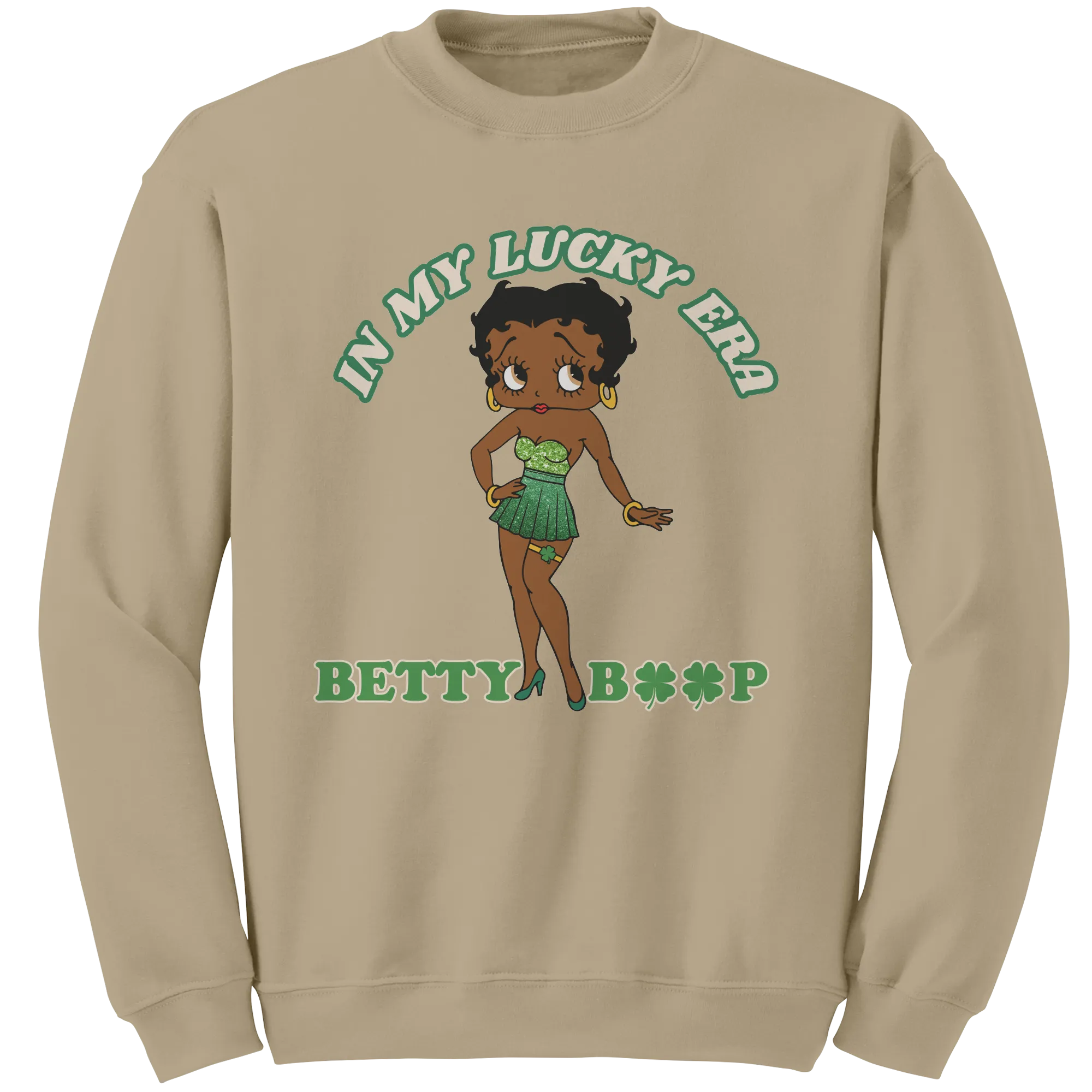 In My Lucky Era Sweatshirt, Betty Boop Sweatshirt, Irish Sweatshirt, Shamrock Sweatshirt, St Patricks Sweatshirt, St Patricks Day Gift