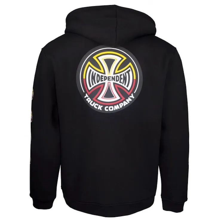 Independent Truck Co Split Cross Zip Hoodie Black