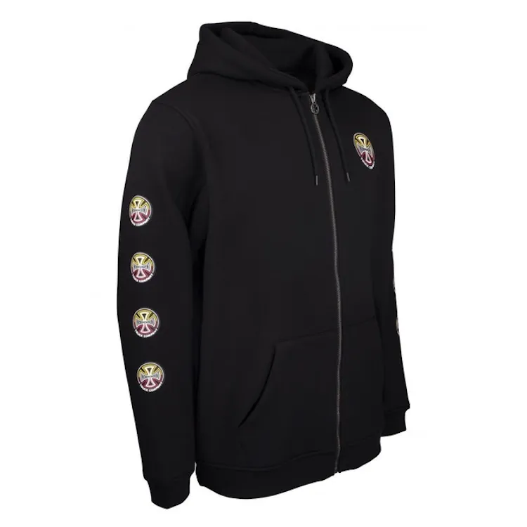 Independent Truck Co Split Cross Zip Hoodie Black