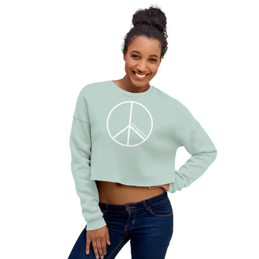 inspire Peace Crop Sweatshirt