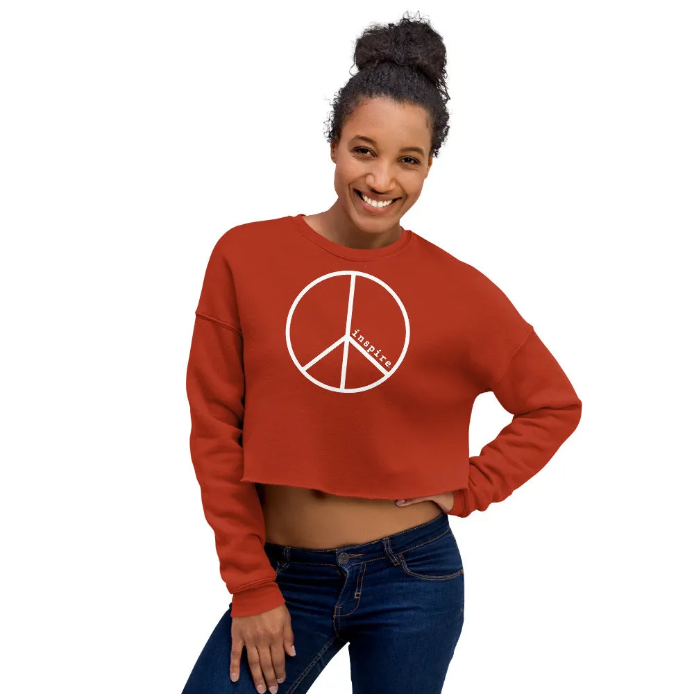 inspire Peace Crop Sweatshirt