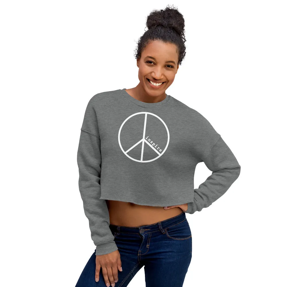 inspire Peace Crop Sweatshirt