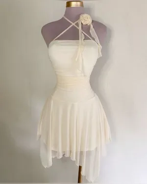 Ivory Homecoming Dresses Short Party Dress    fg7095