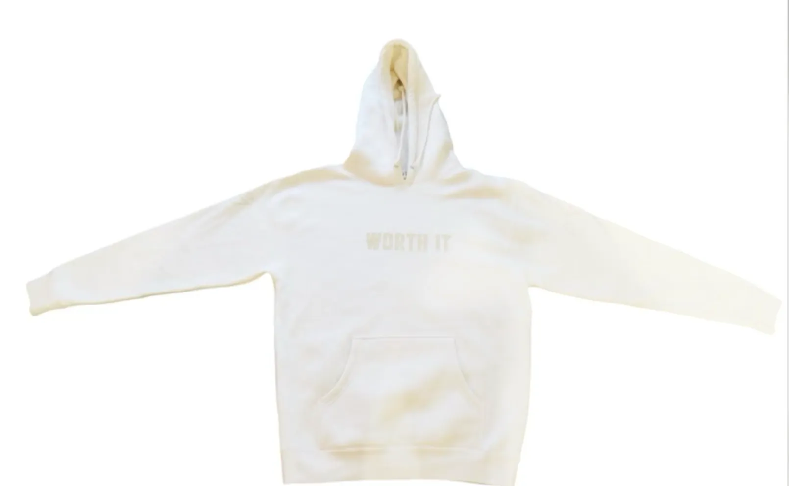 Ivory WORTH IT Tone on Tone Heavyweight Sweatshirt
