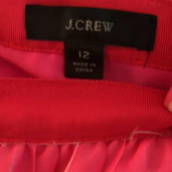 J Crew Pleated midi skirt peekaboo stripe AJ984