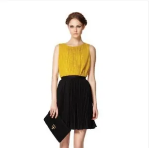 Jason Wu Black‎ Pleated A-Line Skirt size 4