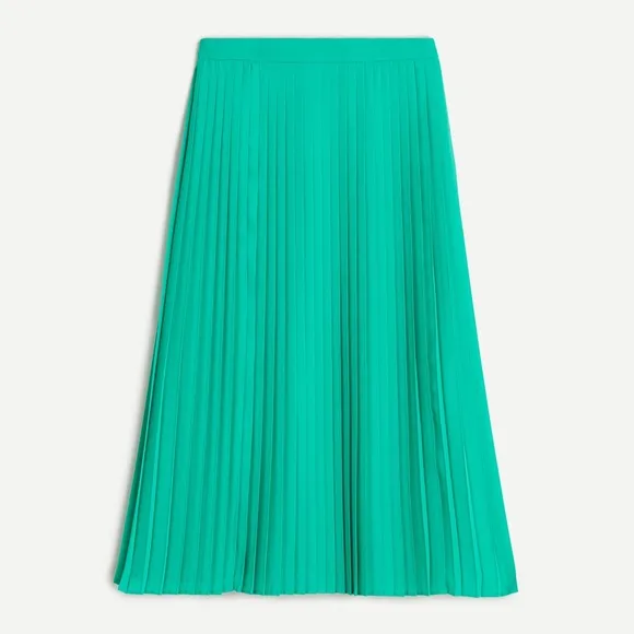 J.Crew Pleated midi skirt