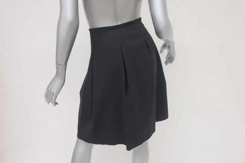 Jil Sander Navy Label Pleated Skirt Black Size 36