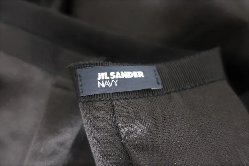 Jil Sander Navy Label Pleated Skirt Black Size 36