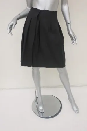 Jil Sander Navy Label Pleated Skirt Black Size 36