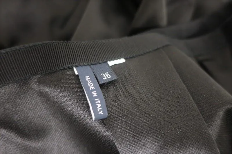 Jil Sander Navy Label Pleated Skirt Black Size 36