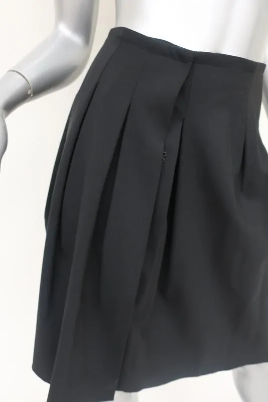 Jil Sander Navy Label Pleated Skirt Black Size 36