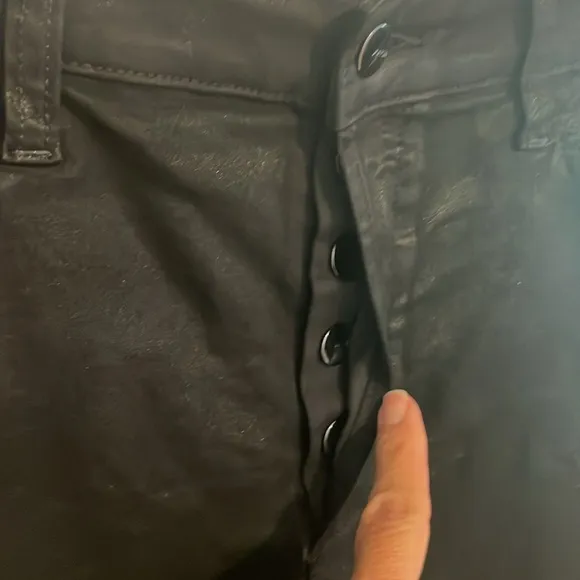 Joe's Jeans Mini Coated Black Jessica Skirt | 28