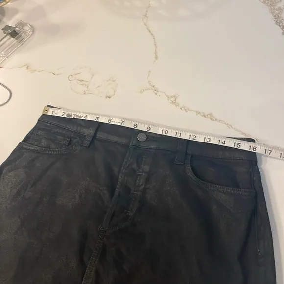 Joe's Jeans Mini Coated Black Jessica Skirt | 28