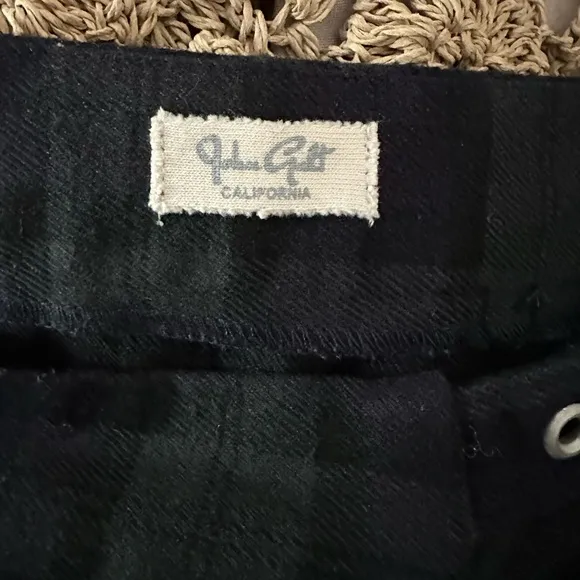 John galt brandy Melville blue and green wrap mini skirt small