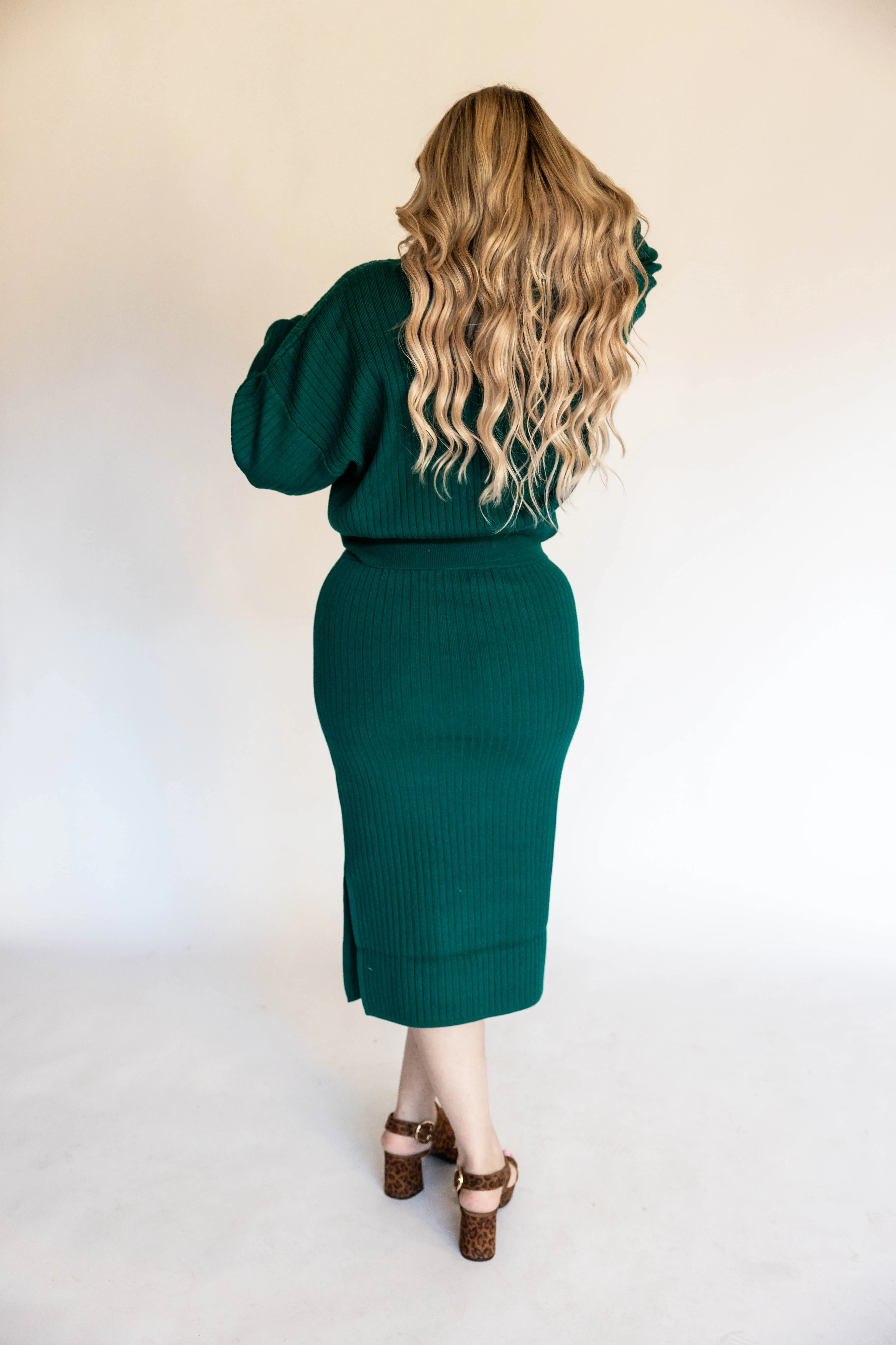 jolene midi skirt in green